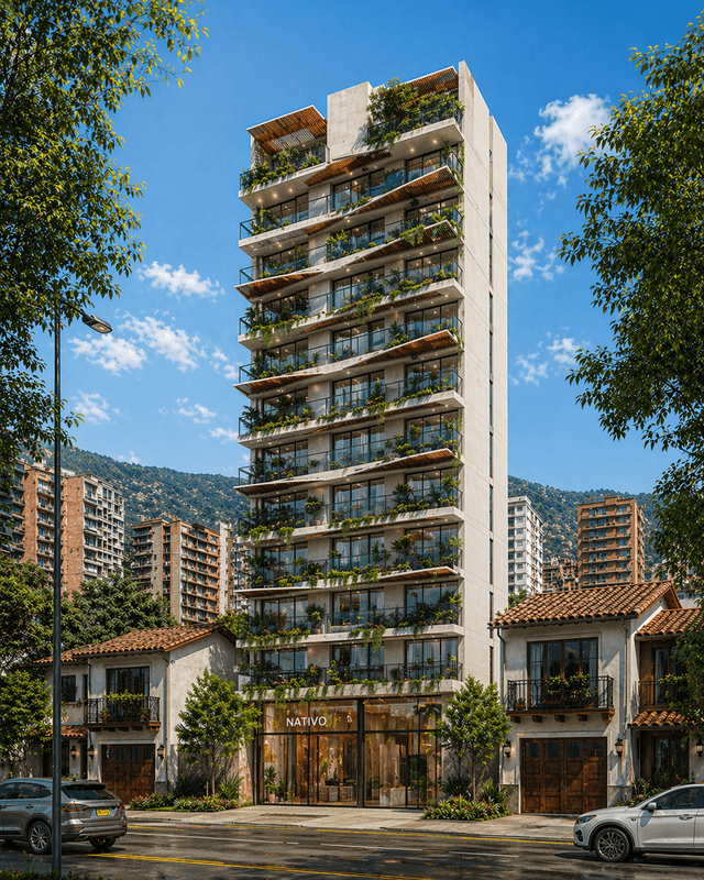 The Nativo tower in Laureles, Medellín
